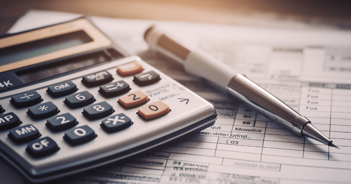 Imagem de vecstock no Freepik - Calculadora e caneta